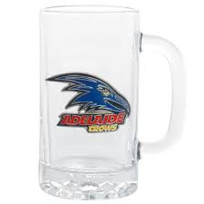 Adelaide Crows Stein with Metal Badge