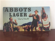 Abbots Lager Vintage Tin Sign