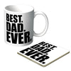 Best Dad Ever Mug and Coaster - gift boxed