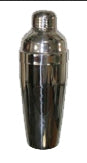 Stainless Steel 3 pce Cocktail Shaker - Large