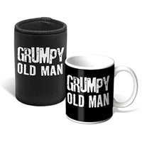 Grumpy old man mug and can cooler - Gift Boxed