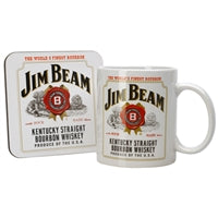 Jim Beam Mug and Coaster - gift boxed