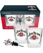 Jim Beam Spirit Glass Set with Pourer
