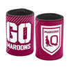 QLD GO MAROONS LOGO CAN COOLER