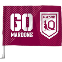QLD MAROONS CAR FLAG